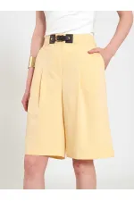 010880 Stella Bermuda Shorts with Buckle