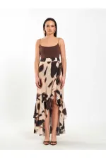 Jupe à volants à motifs 041178