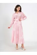 041192 Volanlı Midi Etek