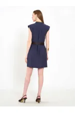 111720 Ayos Linen Mini Dress with Pocket Detail