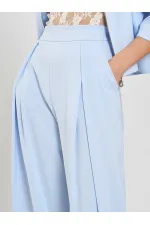 031635 A pileli Bol Paça Pantolon