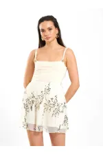 041183 Elastic Waist Sequin Skirt