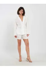 010867 Pileli Mini Şort