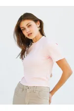 050734 Crew Neck Crop T-Shirt