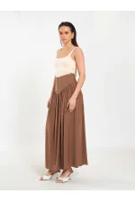 Jupe longue boutonnée sur le devant, style corset, référence 041171