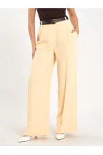 031655 Single Pleated Straight Leg Trousers