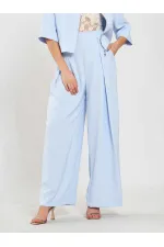 031635 A pileli Bol Paça Pantolon