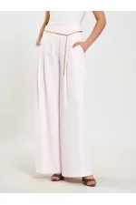 031641 Double Pleated Trousers with Trim