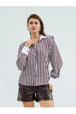 Chemise à col garni pour homme 080726