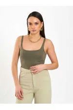 060332 U-Neck Slim Collar Tank Top