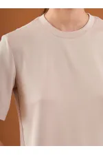 T-shirt oversize à col rond 050733