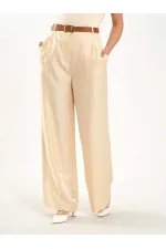 031660 Single Pleated Wide Belt Trousers