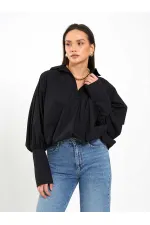 080795 Balon Poplin Gömlek