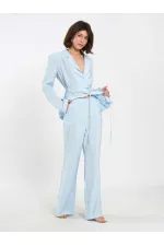 Pantalon à ceinture droite 031663