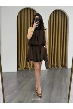 041182 Ribbed Waist Mini Skirt