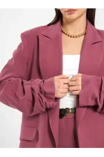 131046 Veste oversize à manches plissées