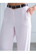 031661 Straight Cut Belted Trousers