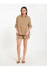 080783 Etek Pervazlı Gömlek