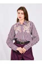 080716 Yakma Detaylı Gömlek