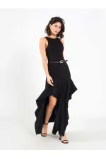 111711 Embellished Belted Dress