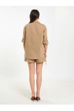 080783 Etek Pervazlı Gömlek