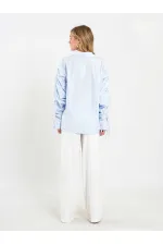 080796 Kolları Büzgülü Gömlek