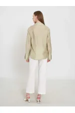 080820 Tencel Shirt with Lace Details