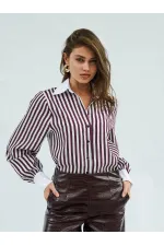 Chemise à col garni pour homme 080726