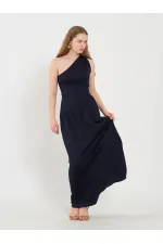 Robe corset asymétrique à taille 111688