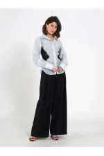 080812 Dantel Detaylı Gömlek