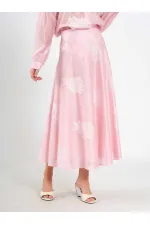 041192 Volanlı Midi Etek