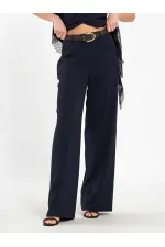Pantalon droit à ceinture 031661