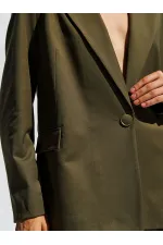 130984 Single-Button Blazer Jacket