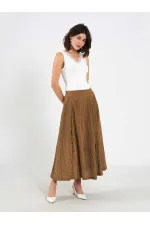 Jupe midi évasée 041188 avec dos élastiqué