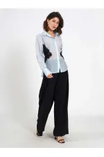 080812 Dantel Detaylı Gömlek