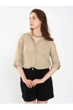 080825 Cotton Shirt with Hem 080825 Cotton Shirt with Hem