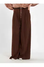 031676 Pleated Loose Fit Belted Trousers 031676 Pleated Loose Fit Belted Trousers
