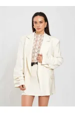 131046 Veste oversize à manches plissées