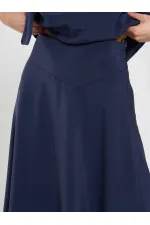 Jupe midi à volants 041162