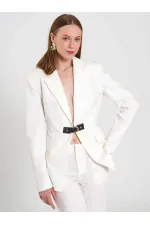 131066 Stella Jacket with Front Belt Buckle