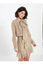 080810 Padded Front Pleated Shirt