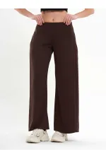 031595 Wide Leg Trousers with Side Pleats
