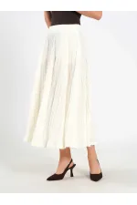 Jupe midi évasée 041188 avec dos élastiqué