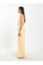 071892 Tokalı V Yaka Asimetrik Bluz