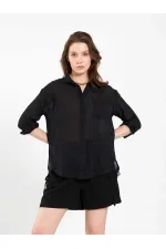 080825 Cotton Shirt with Hem 080825 Cotton Shirt with Hem