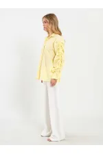 080796 Kolları Büzgülü Gömlek