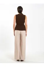 071892 Tokalı V Yaka Asimetrik Bluz