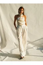071773 Buckled Satin Blouse 071773 Buckled Satin Blouse
