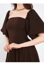 111736 Balloon Sleeve Cotton Dress 111736 Balloon Sleeve Cotton Dress