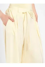 031678 Elastic Waist Detail Belted Trousers 031678 Elastic Waist Detail Belted Trousers